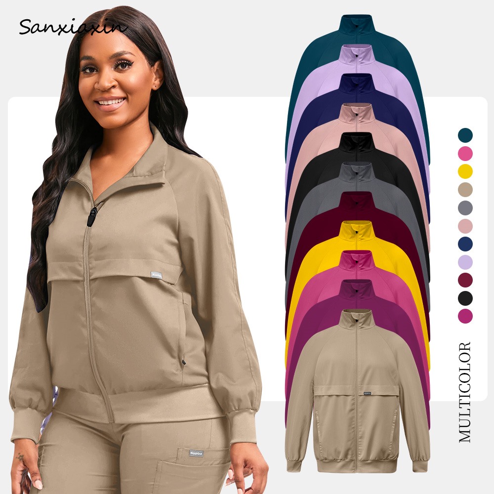 Lab Coat Medical - Medical Work Tops Surgical Jacket Multicolor