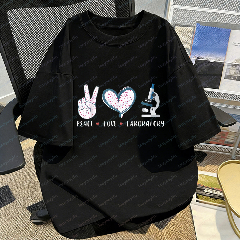 Lab Worker T-Shirt Peace Love  - Medical Lab Worker のレビューと価格