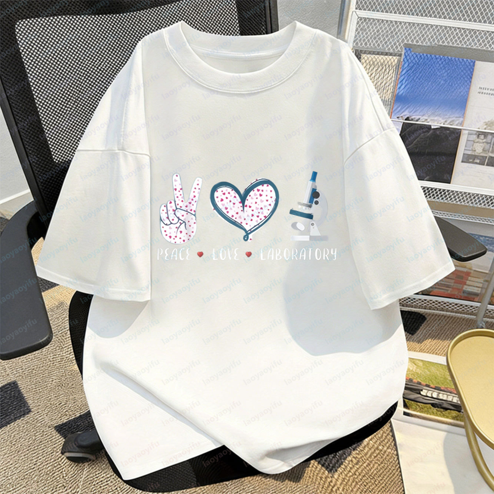 Lab Worker T-Shirt Peace Love  - Medical Lab Worker のレビューと価格