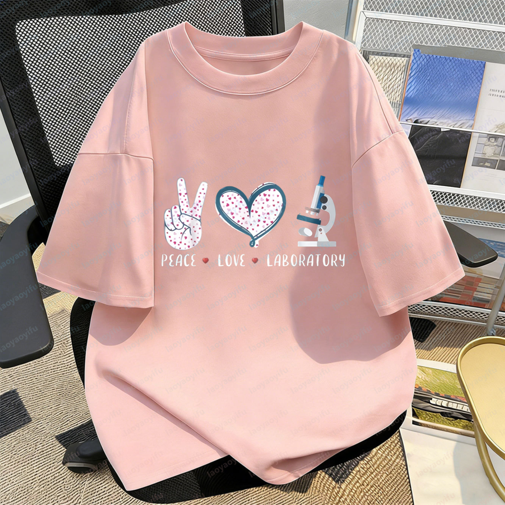 Lab Worker T-Shirt Peace Love  - Medical Lab Worker のレビューと価格