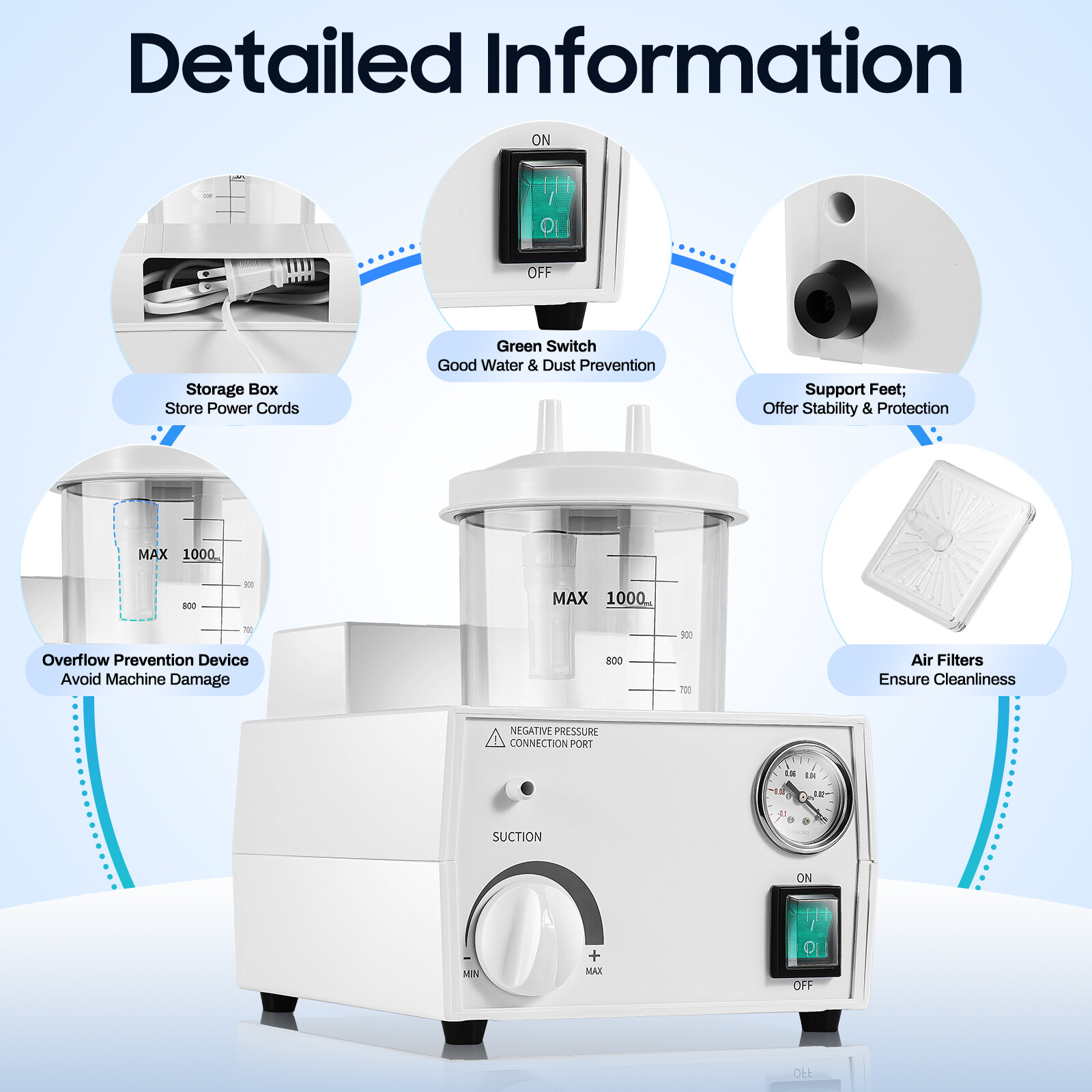 Vacuum Phlegm Quiet Suction Un - Suction Machine Medical のレビューと価格