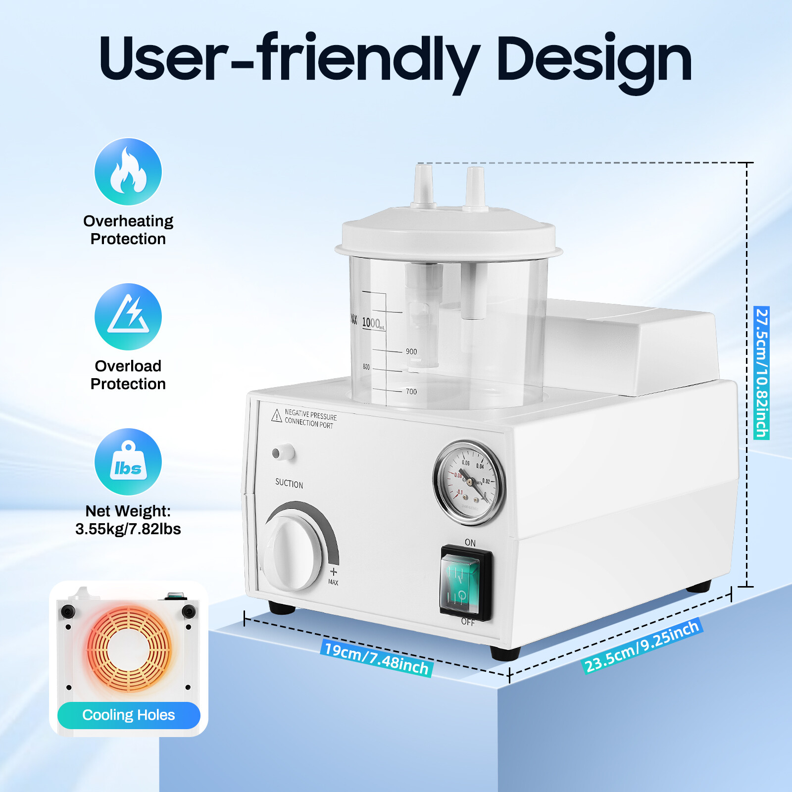 Vacuum Phlegm Quiet Suction Un - Suction Machine Medical のレビューと価格