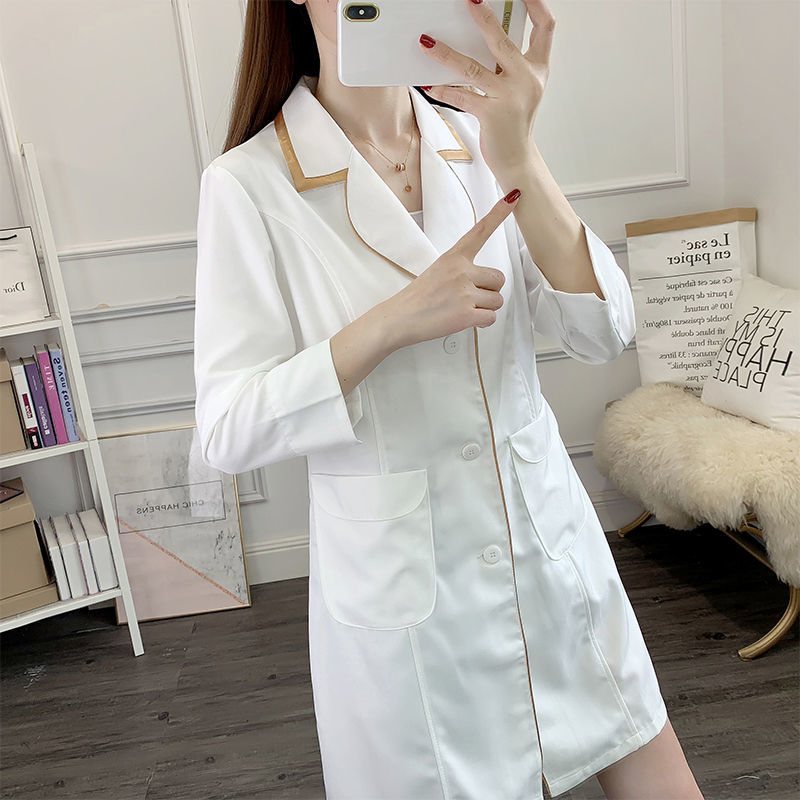 white short beauty uniform dre - Lab Coat Medical のレビューと価格
