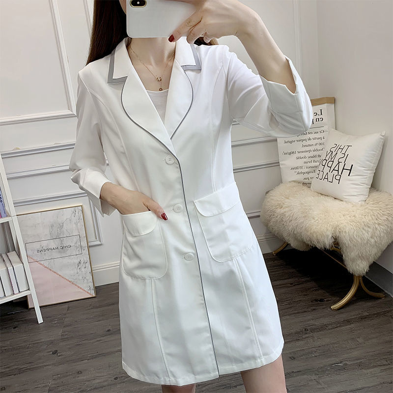 white short beauty uniform dre - Lab Coat Medical のレビューと価格