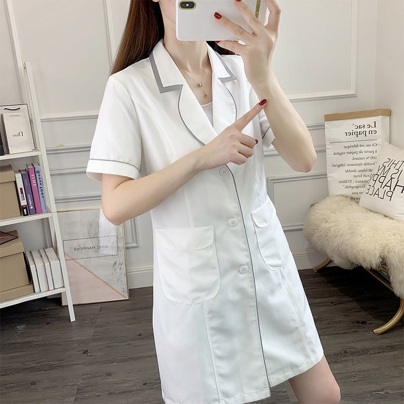 white short beauty uniform dre - Lab Coat Medical のレビューと価格