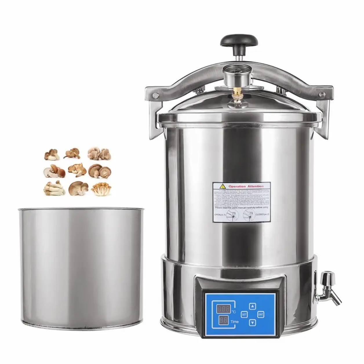 24L Portable Autoclave with Di - Medical Lab Furniture のレビューと価格