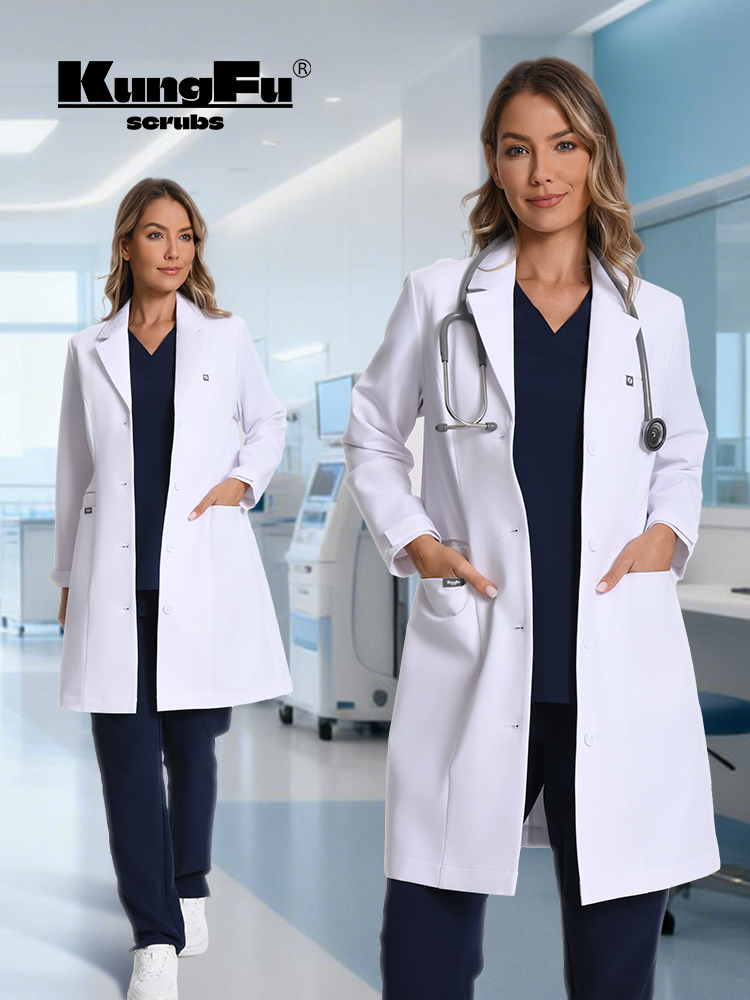 KUNGFU SCRUBS Women Lab Coats  - Lab Coat Medical のレビューと価格