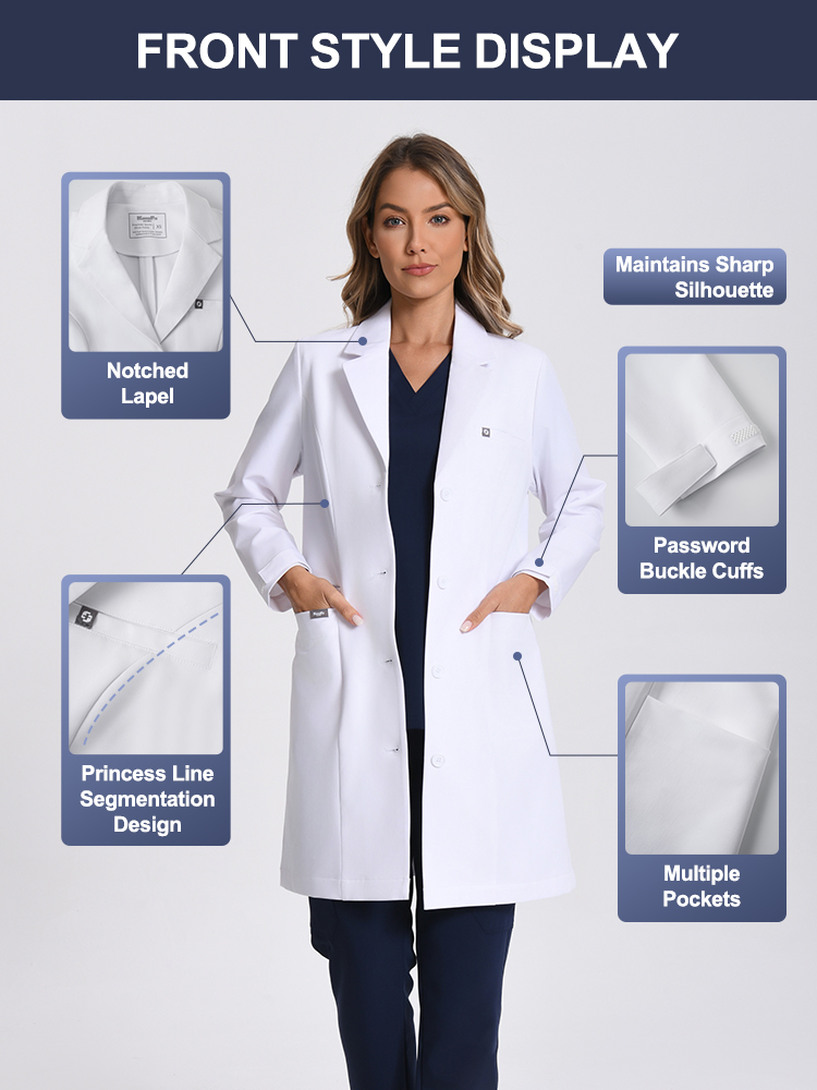 KUNGFU SCRUBS Women Lab Coats  - Lab Coat Medical のレビューと価格
