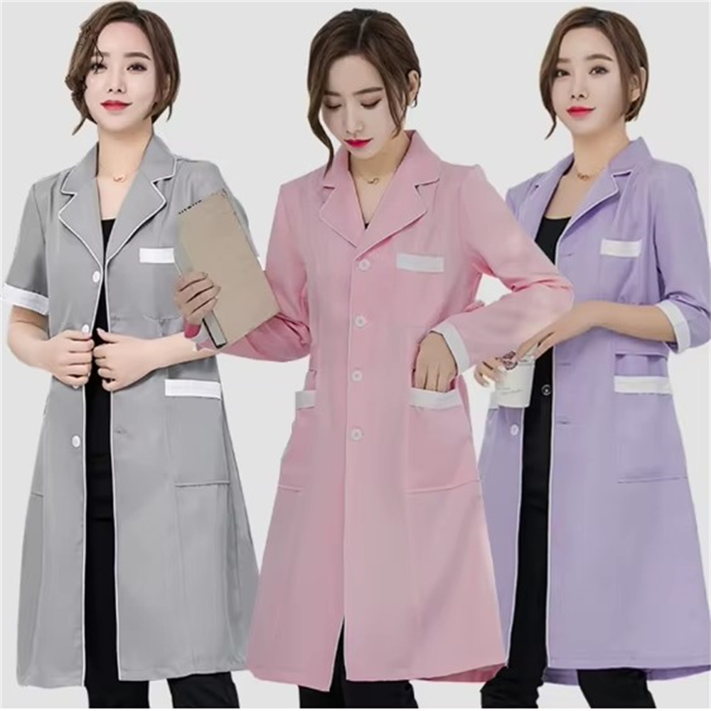 High grade gray solid color sl - Lab Coat Medical のレビューと価格