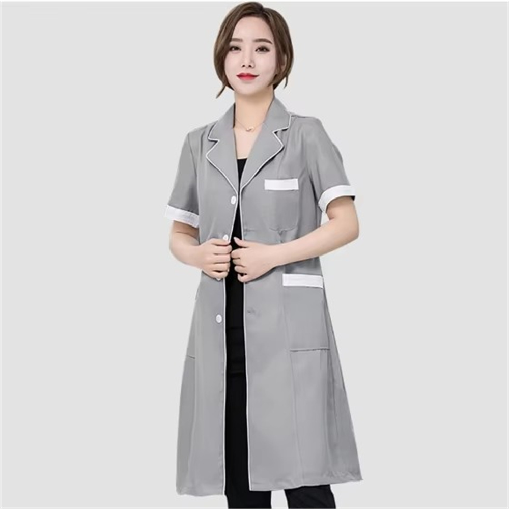 High grade gray solid color sl - Lab Coat Medical のレビューと価格