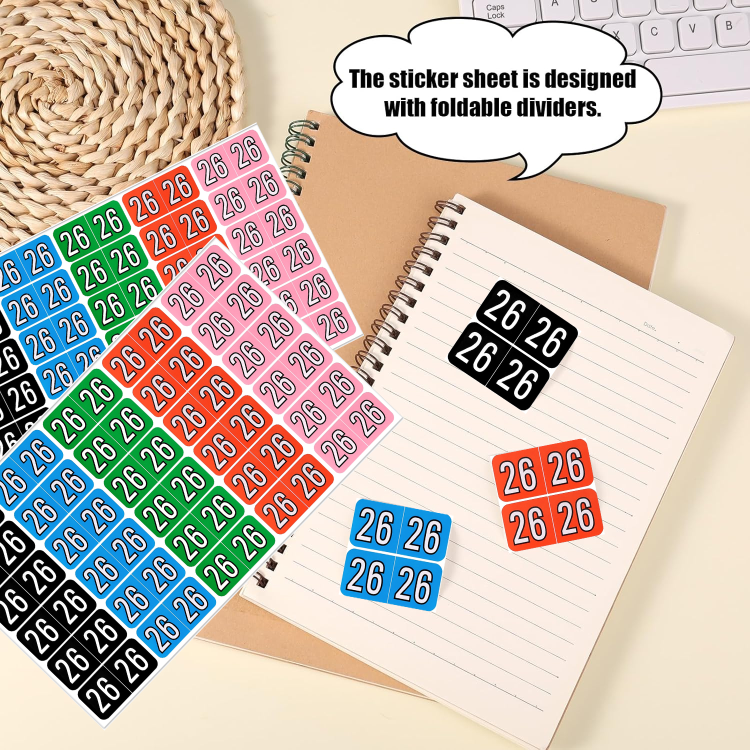 120/240pcs 2026 Year Stickers, - Medical Label のレビューと価格