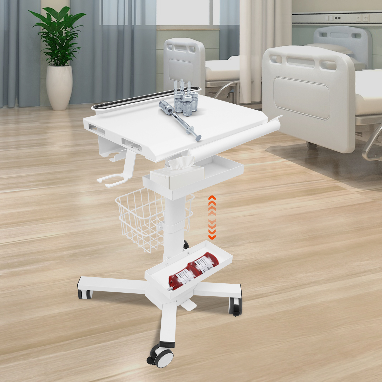 Medical Cart, Spacious Work Ta - Medical Lab Furniture のレビューと価格