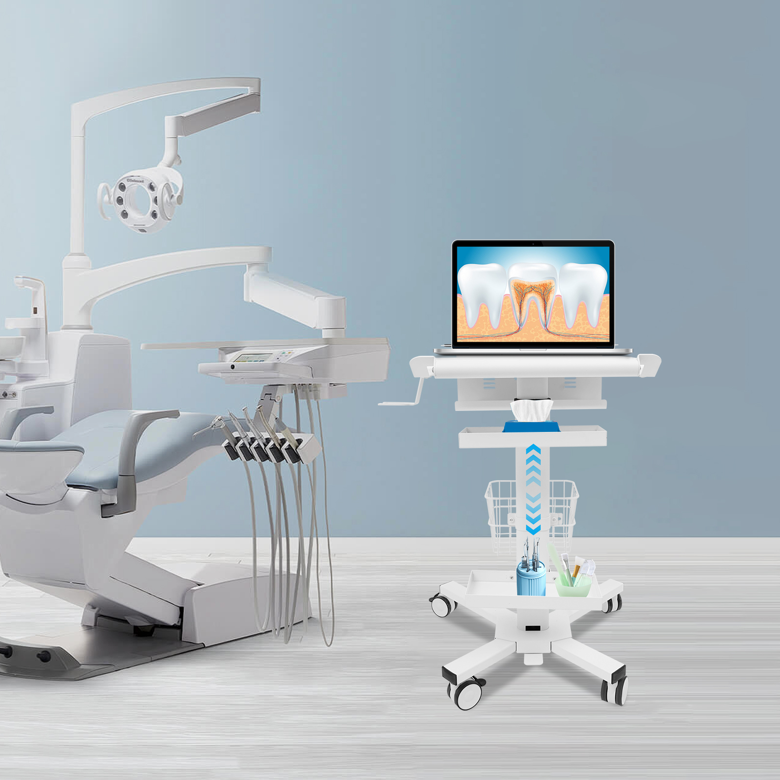 Medical Cart, Spacious Work Ta - Medical Lab Furniture のレビューと価格
