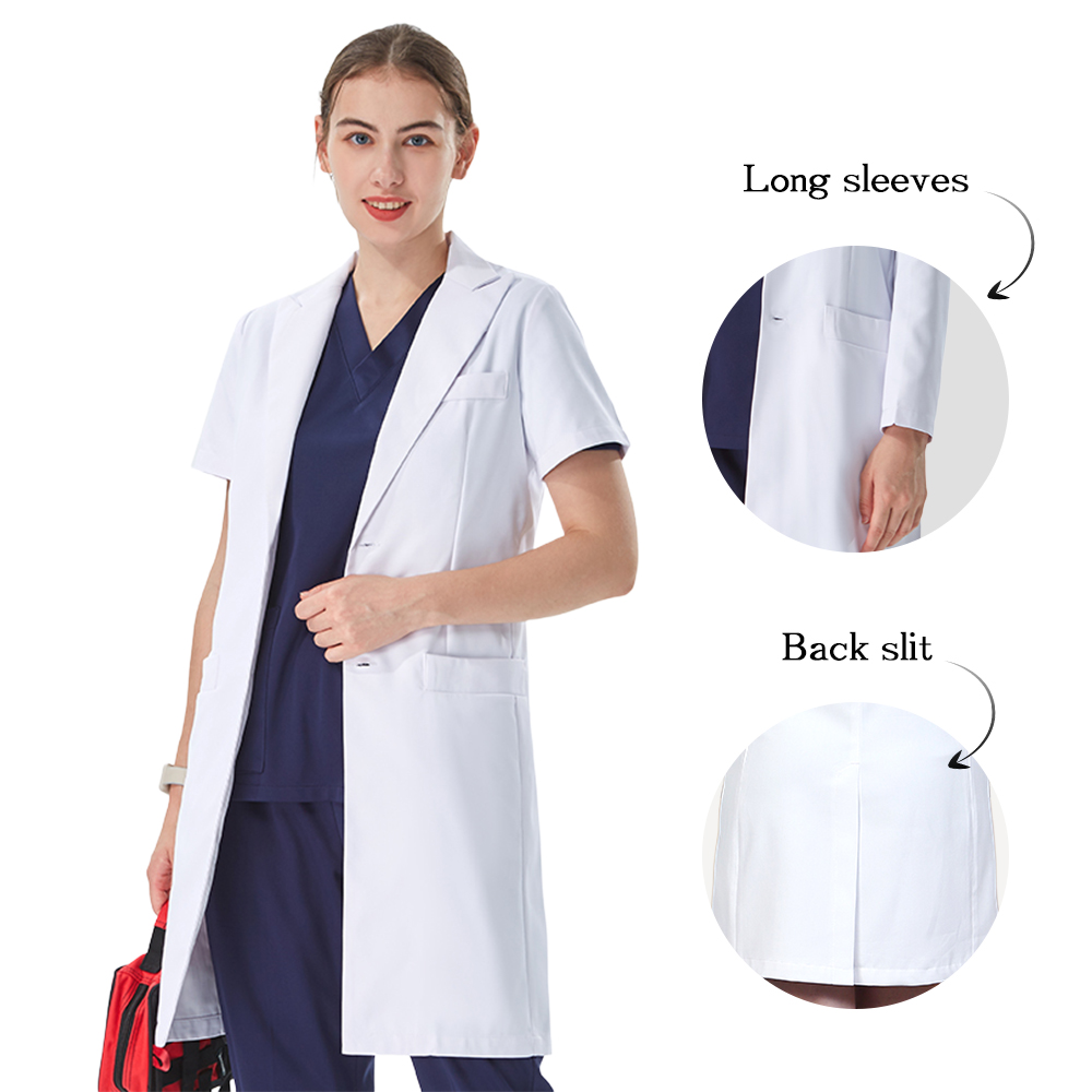 Thoughtful Lapel Collar White  - Lab Coat Medical のレビューと価格