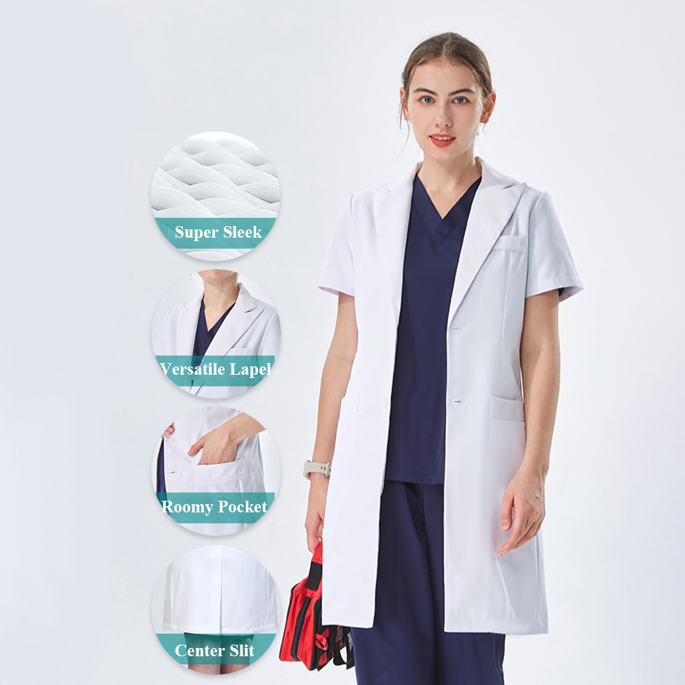 Thoughtful Lapel Collar White  - Lab Coat Medical のレビューと価格