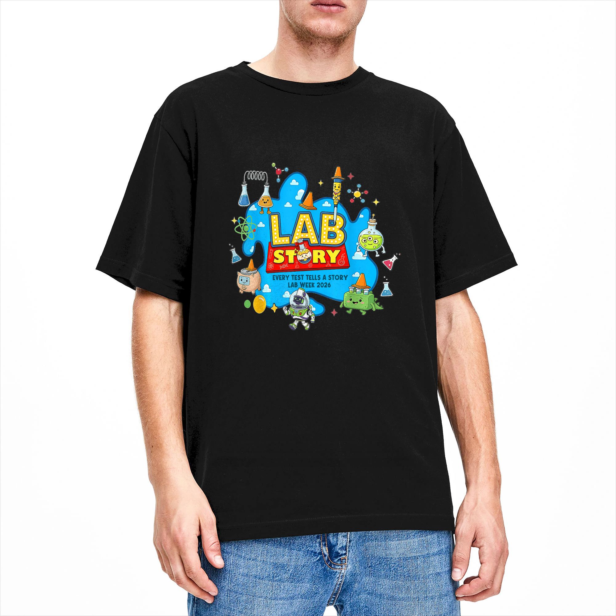 Mens T-Shirt Lab Story Lab Wee - Medical Lab Technician のレビューと価格