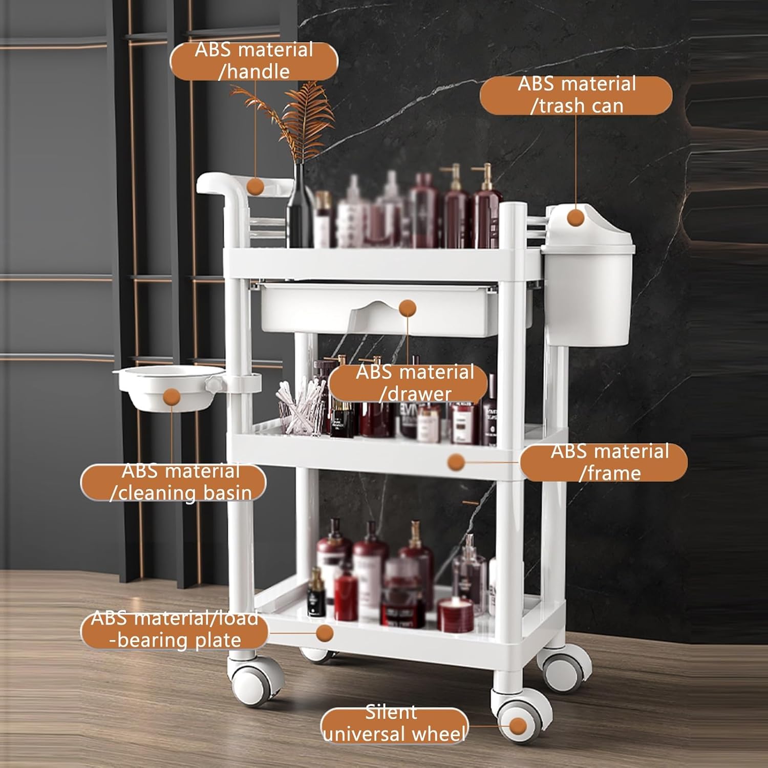 3-Tier Medical Utility Cart Wi - Medical Lab Furniture のレビューと価格