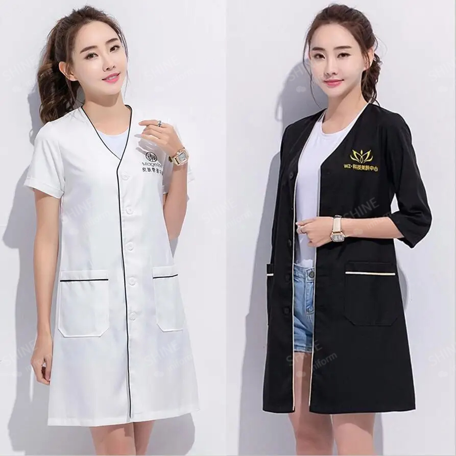 beauty uniform beautician Cust - Lab Coat Medical のレビューと価格